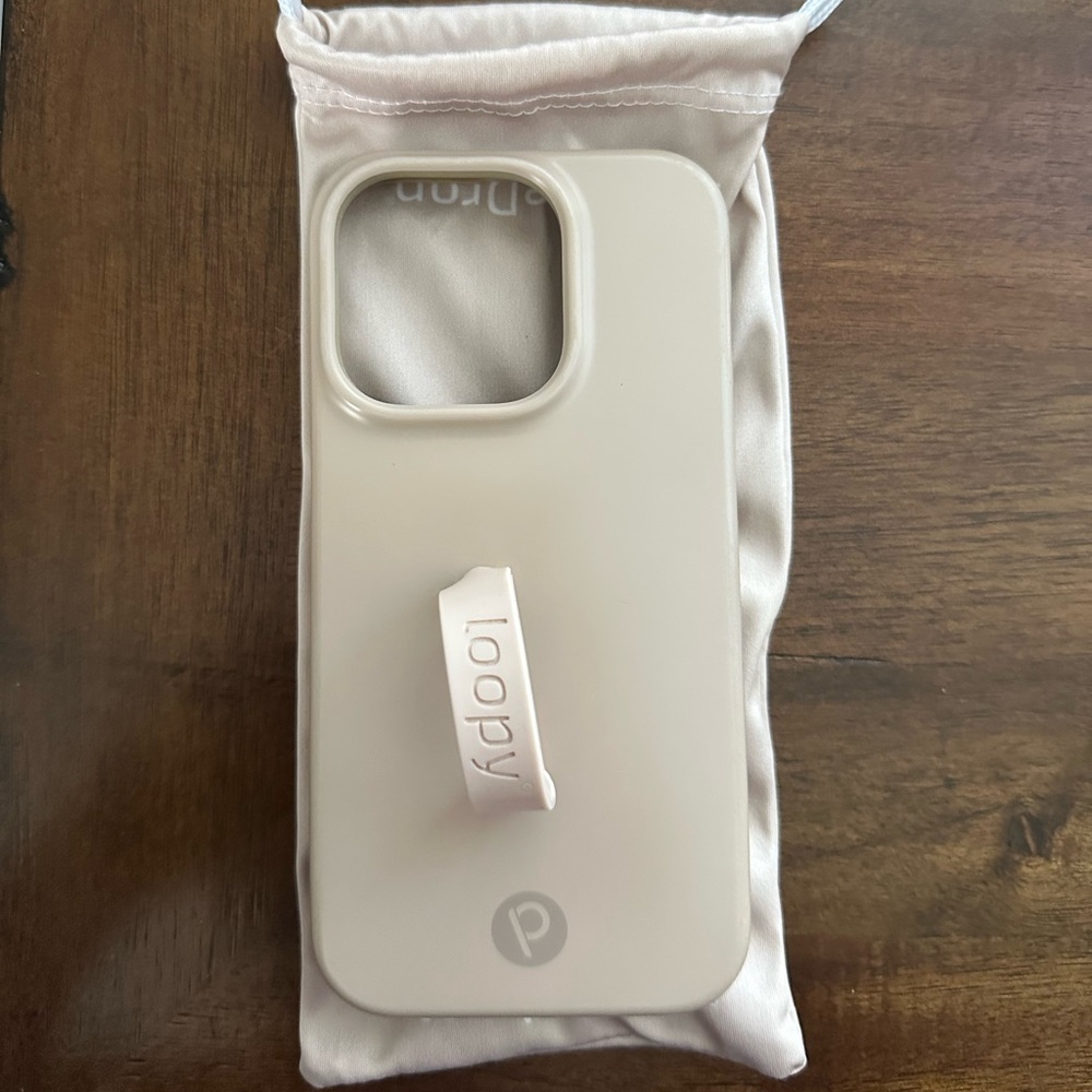 Loopy Case Cream Phone Cover with Loop